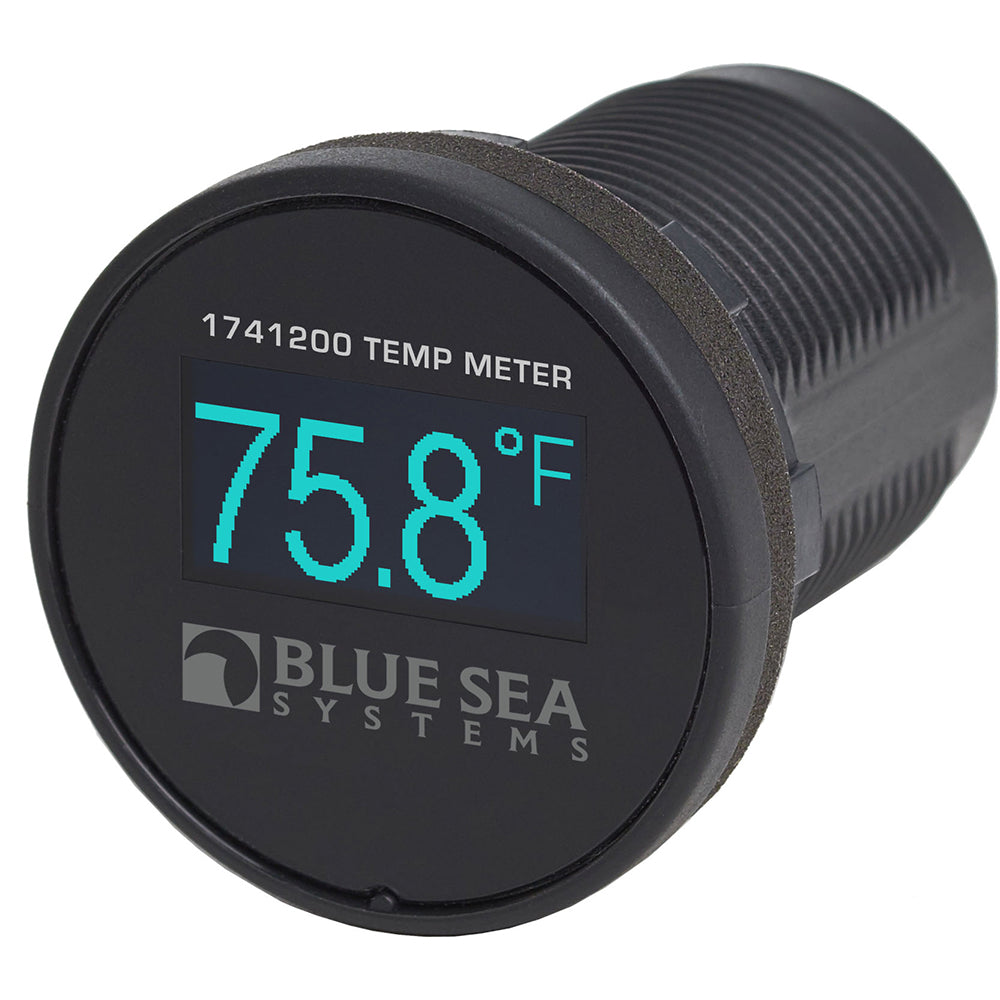 Blue Sea 1741200 Mini OLED Temperature Monitor - Blue [1741200] - BuoyMart.com  Meters & Monitoring Blue Sea Systems