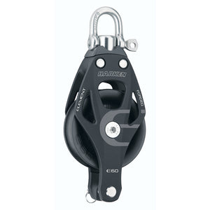 Harken 60mm Single Aluminum Element Block w/Swivel  Becket [6261] - BuoyMart.com  Blocks Harken