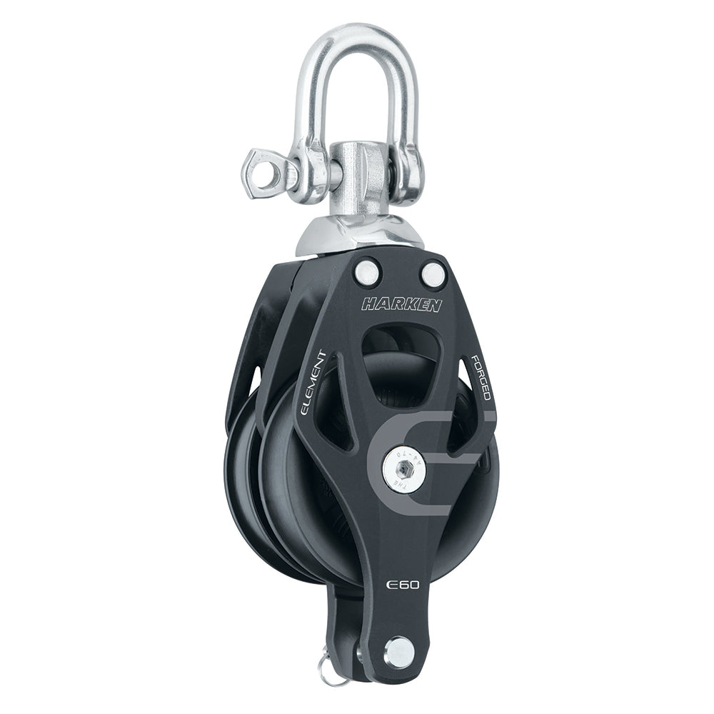 Harken 60mm Double Aluminum Element Block w/Swivel  Becket [6270] - BuoyMart.com  Blocks Harken
