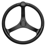 Schmitt Marine Primus Wheel 13.5" Black 3/4" Tapered Shaft w/Knob Finger Grips - Black Powder Coat [742132BFGK] - BuoyMart.com  Steering Wheels Schmitt Marine