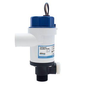 Albin Group Twinport Aerator Pump - 1100 GPH - 12V [01-05-076] - BuoyMart.com  Livewell Pumps Albin Group