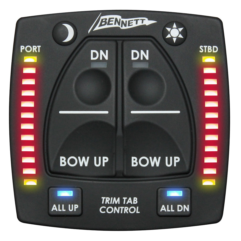 Bennett One Box Indication Unit f/BOLT Electric System [OBI9000-E] - BuoyMart.com  Trim Tab Accessories Bennett Marine