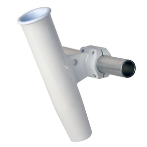 C.E. Smith Aluminum Horizontal Clamp-On Rod Holder 1.66" OD - White Powder Coated w/Sleeve [53721] - BuoyMart.com  Rod Holders C.E. Smith