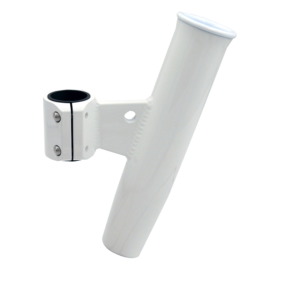 C.E. Smith Aluminum Vertical Clamp-On Rod Holder 1-2/3" OD White Powdercoat w/Sleeve [53726] - BuoyMart.com  Rod Holders C.E. Smith