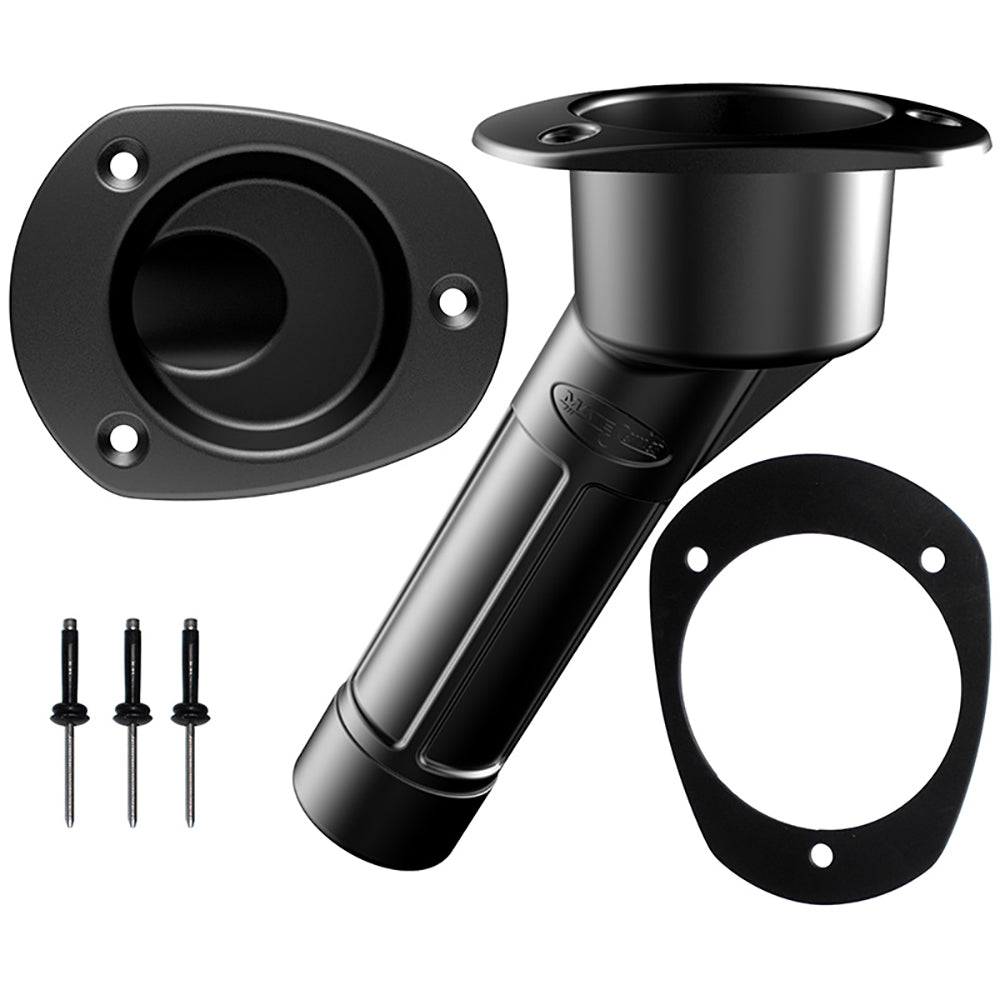 Mate Series Plastic Rod  Cup Holder 30 Closed w/Oval Top f/Kayaks - Black [P2030BK] - BuoyMart.com  Rod Holders Mate Series