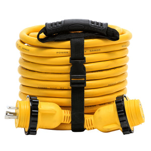 Camco 30 Amp Power Grip Marine Extension Cord - 50 M-Locking/F-Locking Adapter [55613] - BuoyMart.com  Shore Power Camco