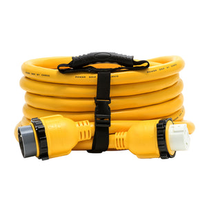 Camco 50 Amp Power Grip Marine Extension Cord - 25 M-Locking/F-Locking Adapter [55621] - BuoyMart.com  Shore Power Camco