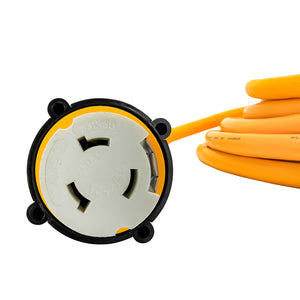 Camco 50 Amp Power Grip Marine Extension Cord - 50 M-Locking/F-Locking Adapter [55623] - BuoyMart.com  Shore Power Camco