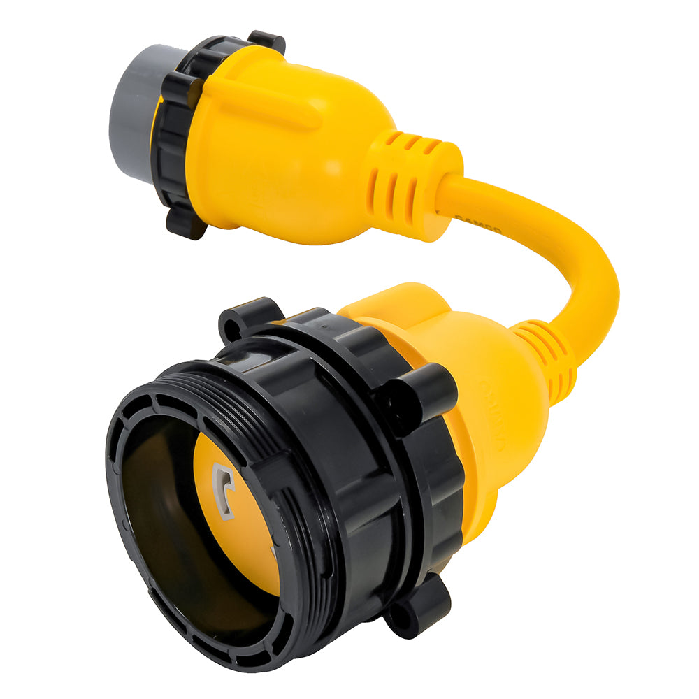Camco 50AM/30AF Power Grip Marine 12" Locking Adapter - M-Lock/F-Locking Adapter [55625] - BuoyMart.com  Shore Power Camco