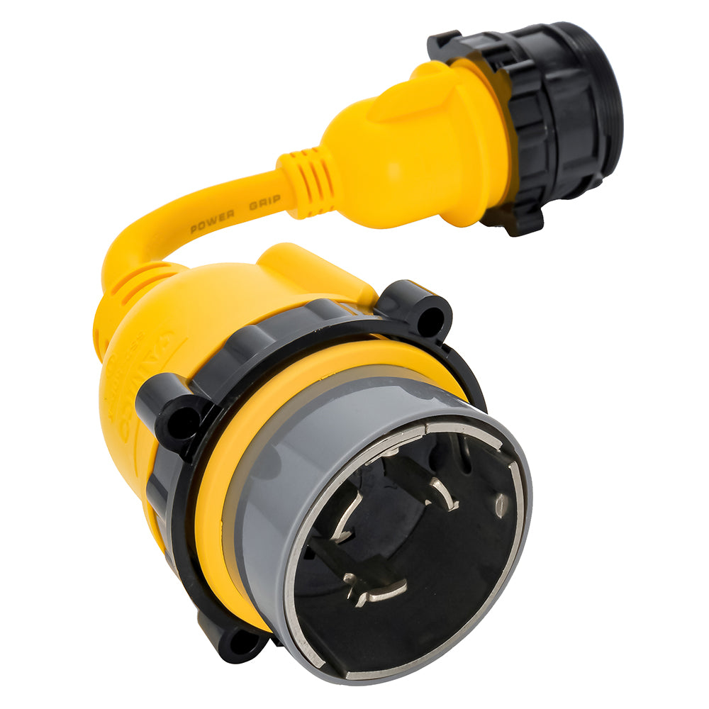 Camco 50AM/30AF Power Grip Marine 12" Locking Adapter - M-Lock/F-Locking Adapter [55625] - BuoyMart.com  Shore Power Camco