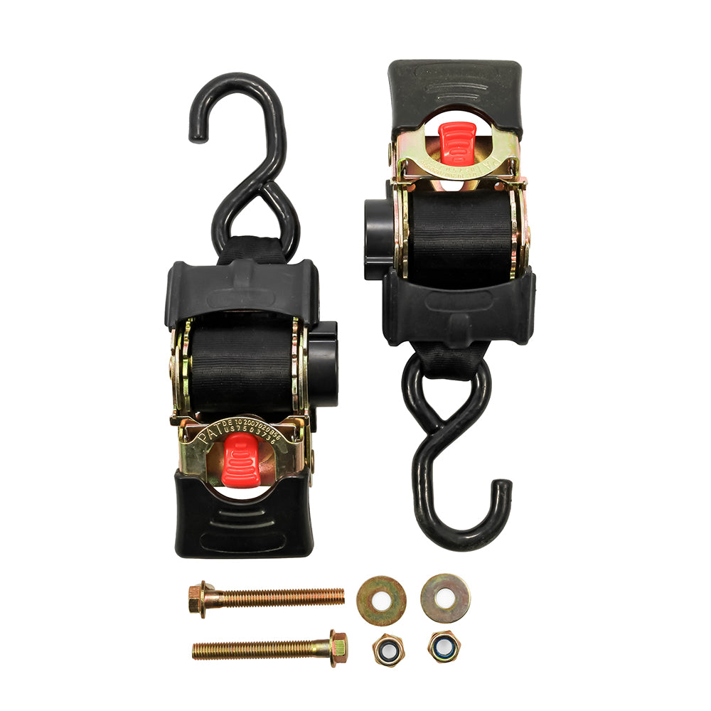 Camco Retractable Tie Down Straps - 2" Width 5.5 Bolt On [50030] - BuoyMart.com  Accessories Camco