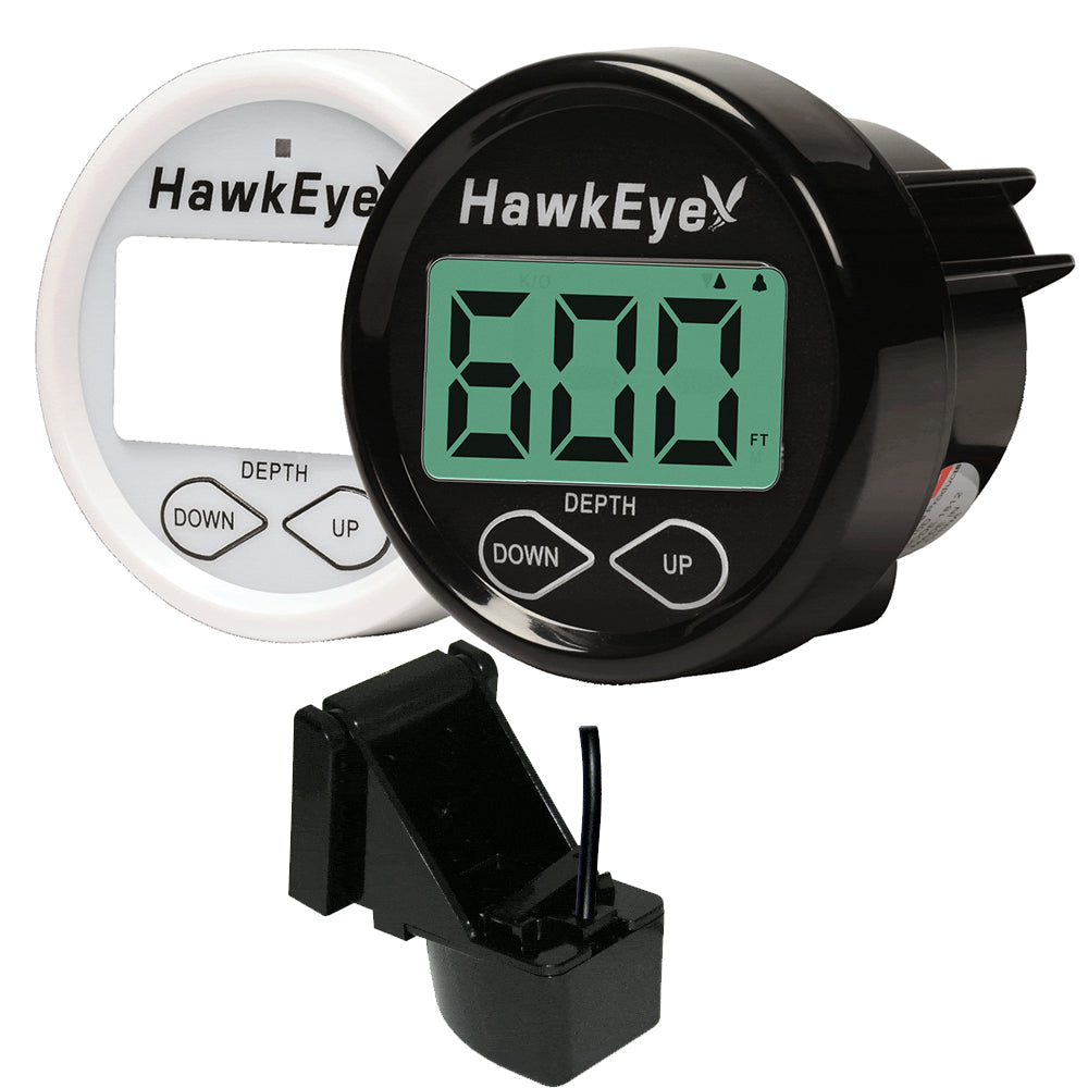 Hawkeye DepthTrax In-Dash Digital Depth  Temp Gauge - Transom Mount [DT2BX-TM] - BuoyMart.com  Gauges HawkEye