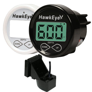 Hawkeye DepthTrax In-Dash Digital Depth  Temp Gauge - Transom Mount [DT2BX-TM] - BuoyMart.com  Gauges HawkEye