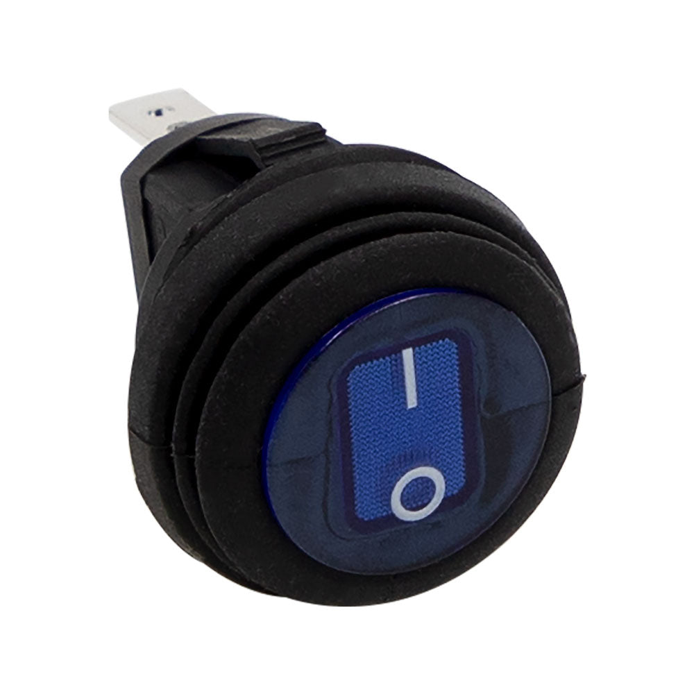 HEISE Rocker Switch - Illuminated Blue Round - 5-Pack [HE-BRS] - BuoyMart.com  Accessories HEISE LED Lighting Systems