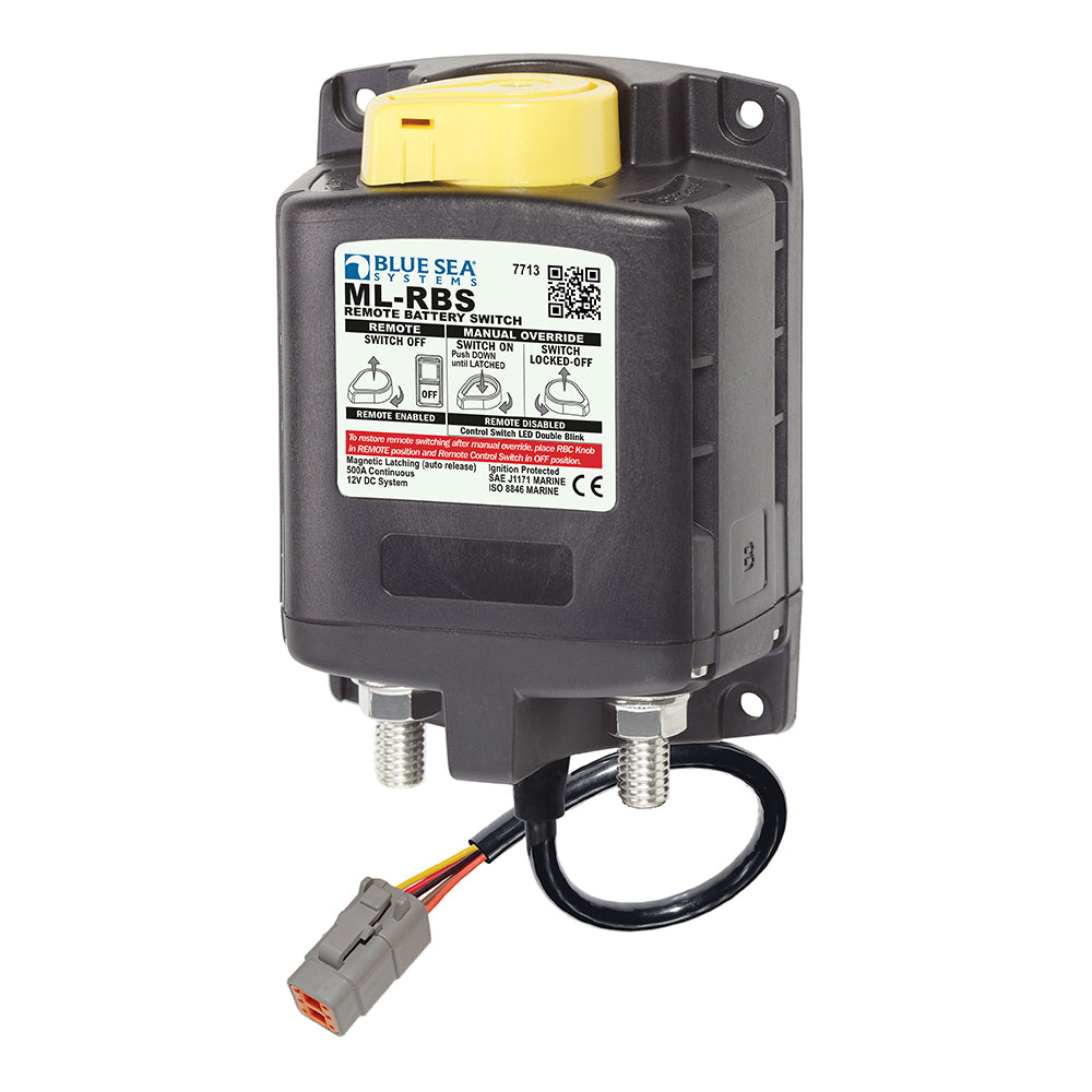 Blue Sea 7713100 ML-RBS Remote Battery Switch w/Manual Control Auto Release  Deutsch Connector - 12V [7713100] - BuoyMart.com  Battery Management Blue Sea Systems