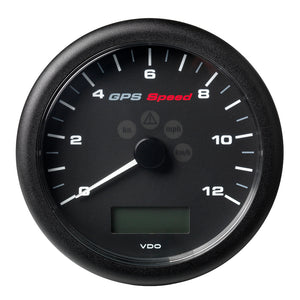 Veratron 4-1/4" (110MM) ViewLine GPS Speedometer 0-12 KNOTS/KMH/MPH - 8 to 16V Black Dial  Bezel [A2C59501987] - BuoyMart.com  Gauges Veratron