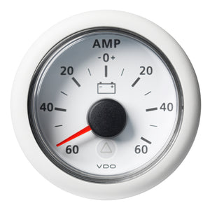 Veratron 52MM (2-1/16") ViewLine Battery Status Gauge -60/+60AMP - White Dial  Bezel [A2C59512330] - BuoyMart.com  Gauges Veratron