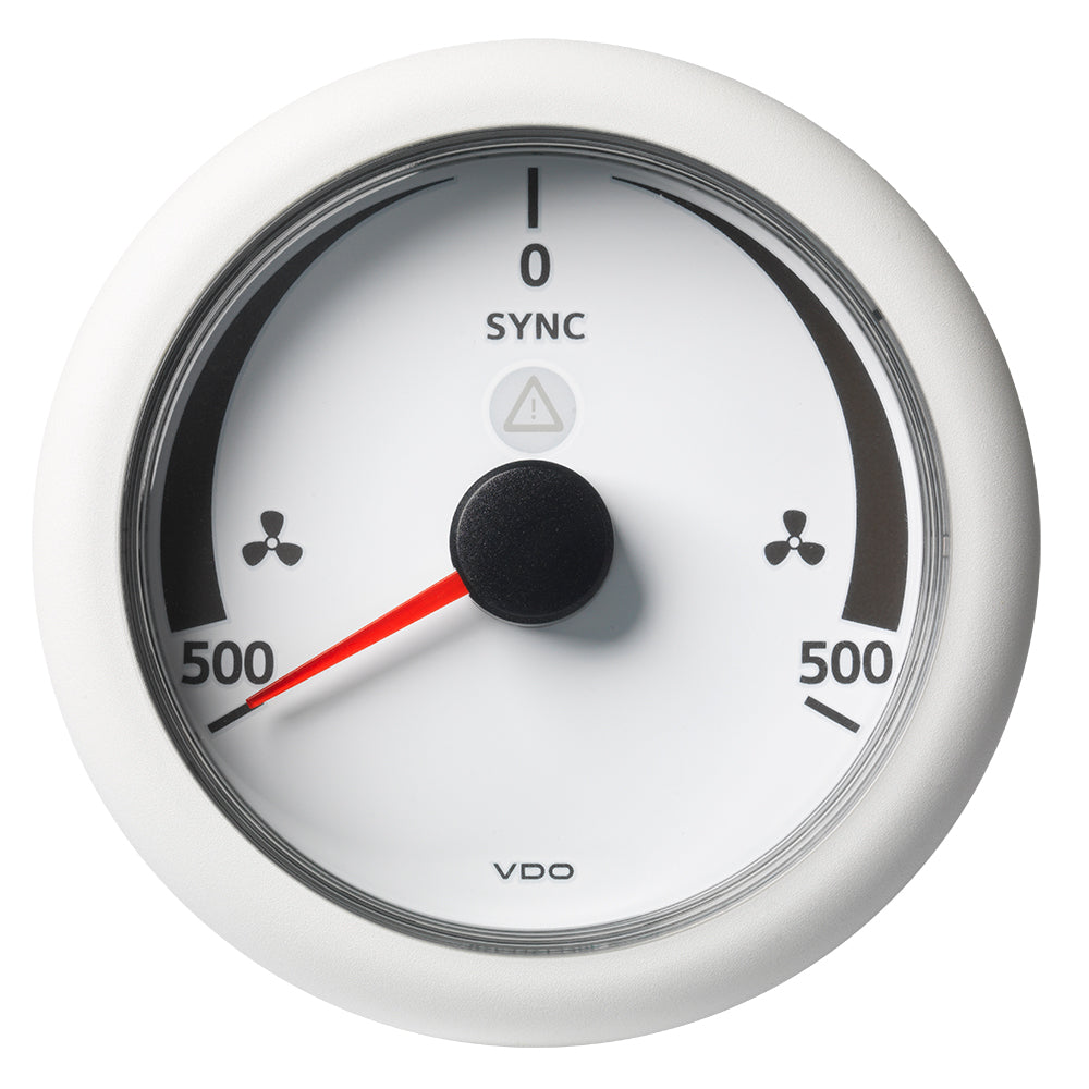 Veratron 3-3/8" (85MM) ViewLine Synchronizer -500/+500 RPM - 8 to 32V - White Dial  Bezel [A2C59512403] - BuoyMart.com  Gauges Veratron