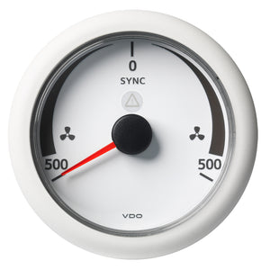 Veratron 3-3/8" (85MM) ViewLine Synchronizer -500/+500 RPM - 8 to 32V - White Dial  Bezel [A2C59512403] - BuoyMart.com  Gauges Veratron