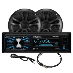 Boss Audio MCBK634B.6 Marine Stereo  6.5" Speaker Kit - Black [MCBK634B.6] - BuoyMart.com  Stereos Boss Audio