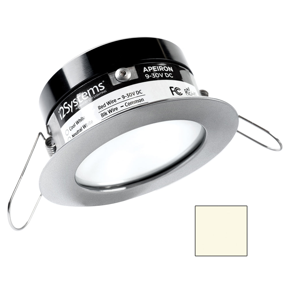 i2Systems Apeiron PRO A503 - 3W Spring Mount Light - Round - Neutral White - Brushed Nickel Finish [A503-41BBD] - BuoyMart.com  Dome/Down Lights I2Systems Inc