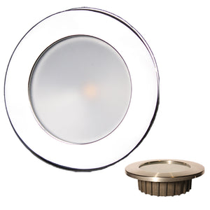 Lunasea Gen3 Warm White, RGBW Full Color 3.5 IP65 Recessed Light w/Polished Stainless Steel Bezel - 12VDC [LLB-46RG-3A-SS] - BuoyMart.com  Interior / Courtesy Light Lunasea Lighting