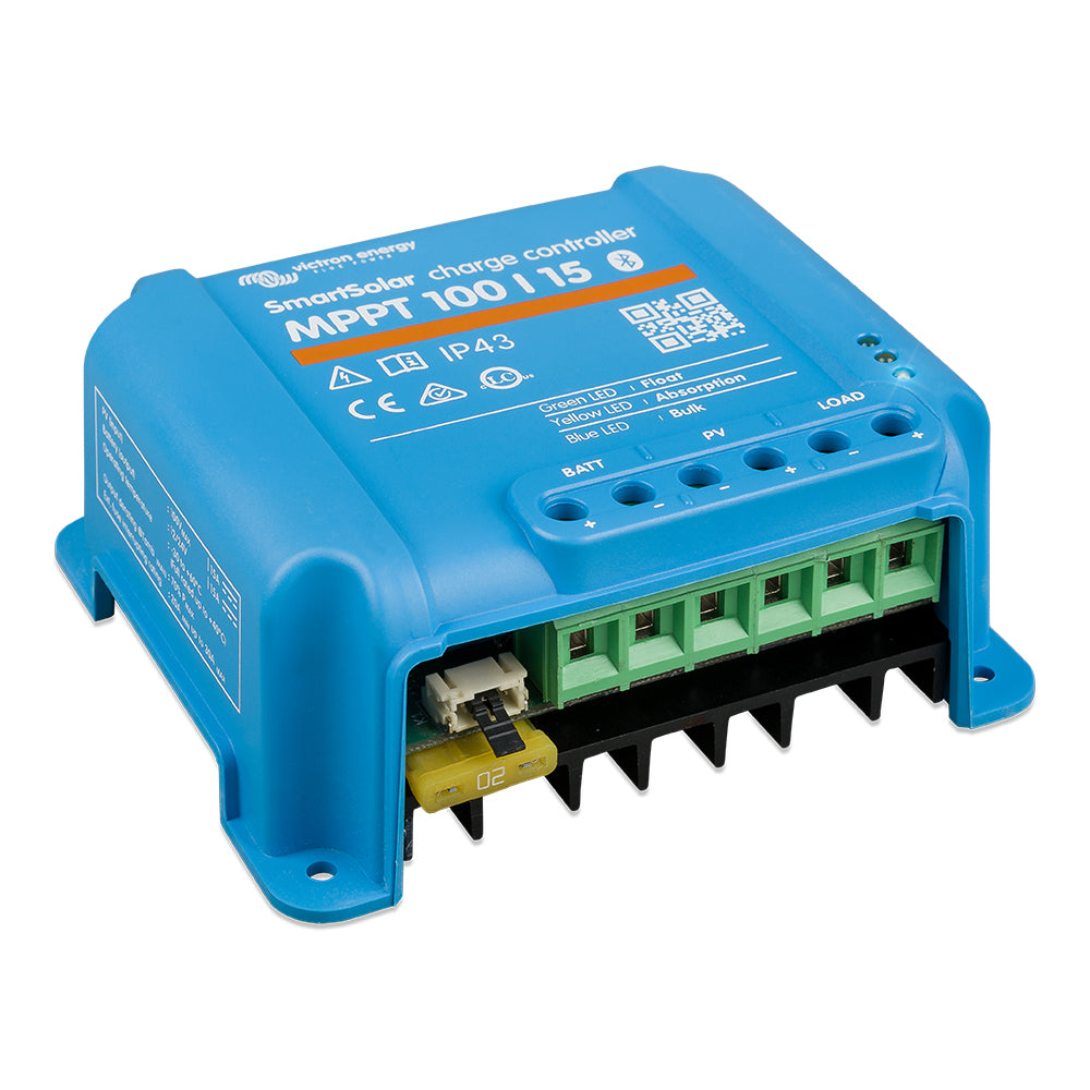 Victron SmartSolar MPPT Charge Controller - 100V - 15AMP - UL Approved [SCC110015060R] - BuoyMart.com  Battery Chargers Victron Energy