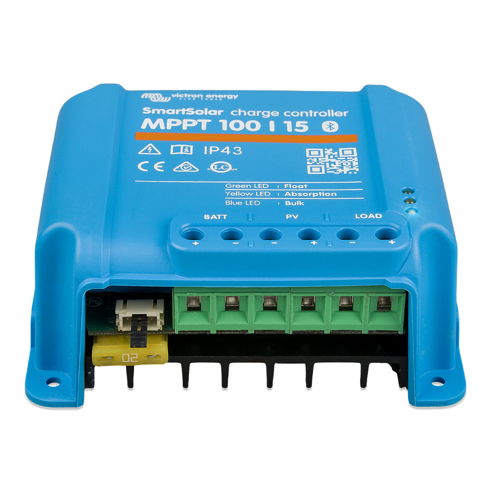 Victron SmartSolar MPPT Charge Controller - 100V - 15AMP - UL Approved [SCC110015060R] - BuoyMart.com  Battery Chargers Victron Energy
