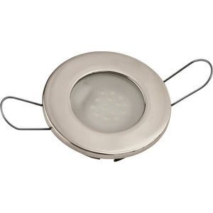 Sea-Dog LED Overhead Light - Brushed Finish - 60 Lumens - Frosted Lens - Stamped 304 Stainless Steel [404232-3] - BuoyMart.com  Interior / Courtesy Light Sea-Dog