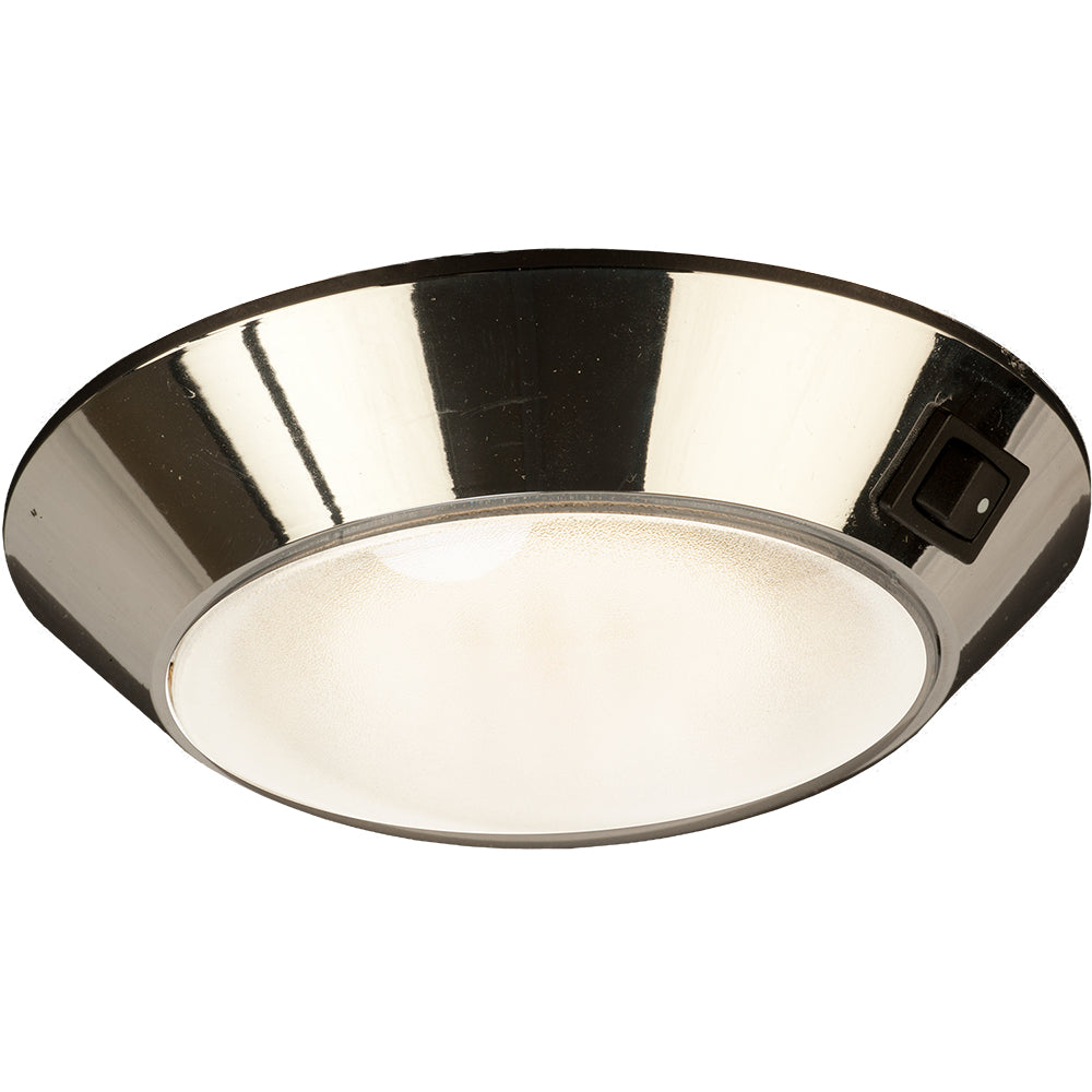 Sea-Dog Chrome Plastic LED Dome Light 4" Day/Night - Clear/Red Bulb [401755-1] - BuoyMart.com  Interior / Courtesy Light Sea-Dog