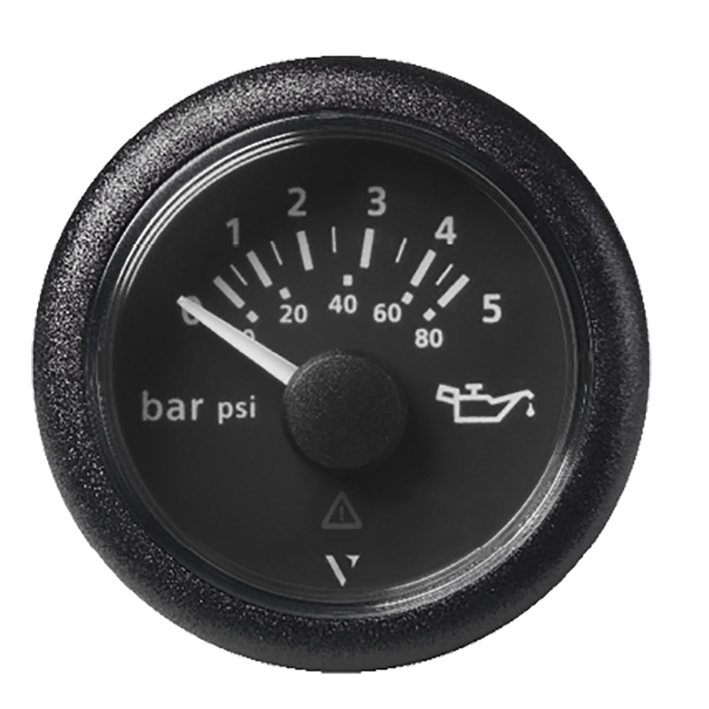 Veratron 52 MM (2-1/16") ViewLine Oil Pressure Gauge 5 Bar/80 PSI - Black Dial  Round Bezel [A2C59514123] - BuoyMart.com  Gauges Veratron