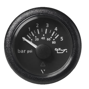 Veratron 52 MM (2-1/16") ViewLine Oil Pressure Gauge 5 Bar/80 PSI - Black Dial  Round Bezel [A2C59514123] - BuoyMart.com  Gauges Veratron