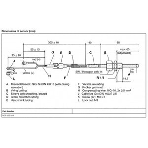 Veratron Pyrometer Sensor - 100-900C/250-1650F [N03-320-264] - BuoyMart.com  Gauge Accessories Veratron