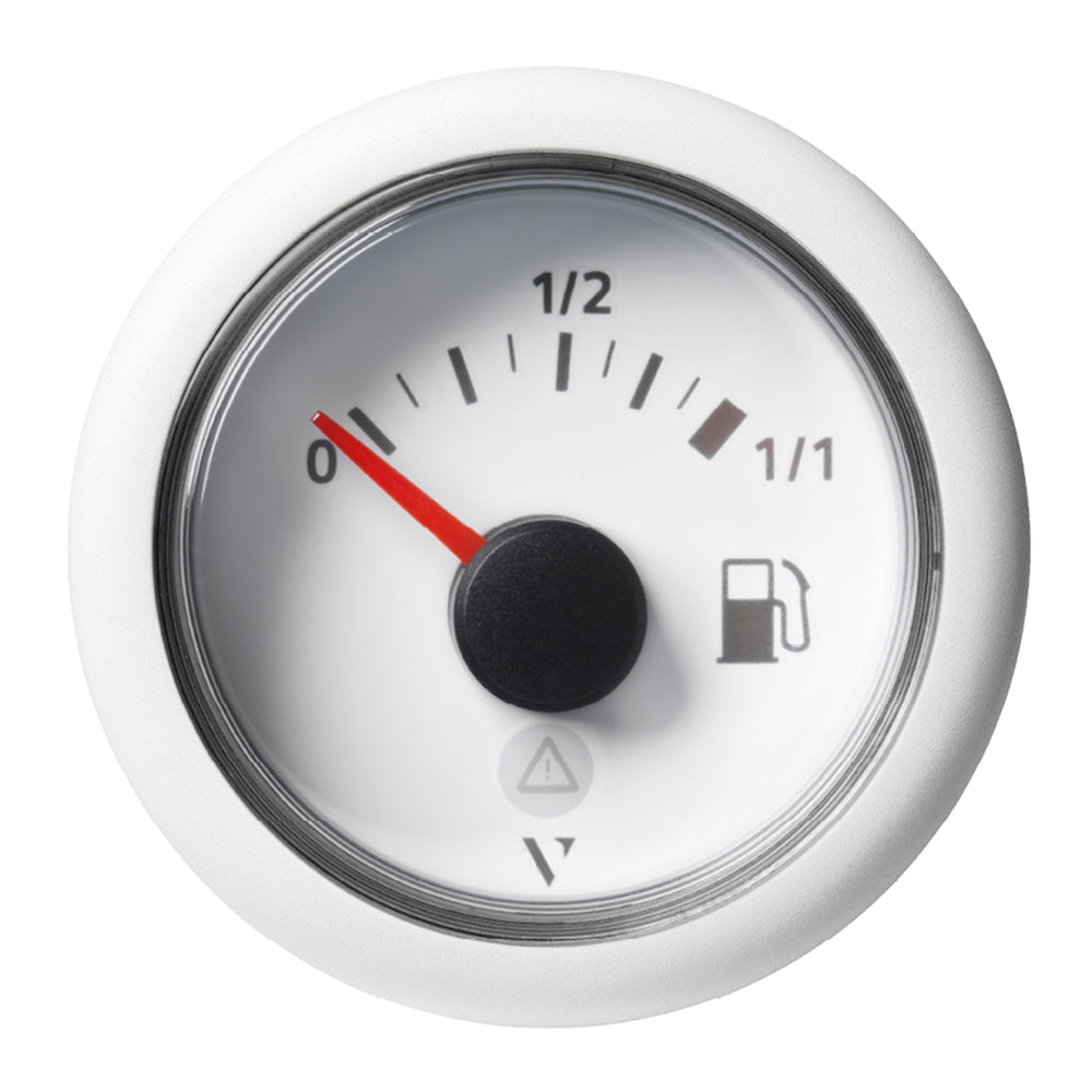 Veratron 52mm (2-1/16") ViewLine Fuel Tank Level Gauge - 0 to 1/1 - White Dial  Round Bezel [A2C59514182] - BuoyMart.com  Gauges Veratron