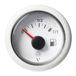 Veratron 52mm (2-1/16") ViewLine Fuel Tank Level Gauge - 0 to 1/1 - White Dial  Round Bezel [A2C59514182] - BuoyMart.com  Gauges Veratron
