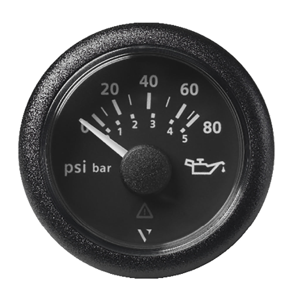 Veratron 52MM (2-1/16") ViewLine Oil Pressure Gauge 80 PSI/5 Bar - Black Dial  Round Bezel [A2C59514128] - BuoyMart.com  Gauges Veratron