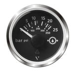 Veratron 52MM (2-1/16") ViewLine Transmission Oil Pressure 25 Bar/350 PSI - Black Dial  Chrome Triangular Bezel [A2C59514137] - BuoyMart.com  Gauges Veratron