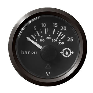 Veratron 52MM (2-1/16") ViewLine Transmission Oil Pressure 25 Bar/350 PSI - Black Dial  Triangular Bezel [A2C59514139] - BuoyMart.com  Gauges Veratron