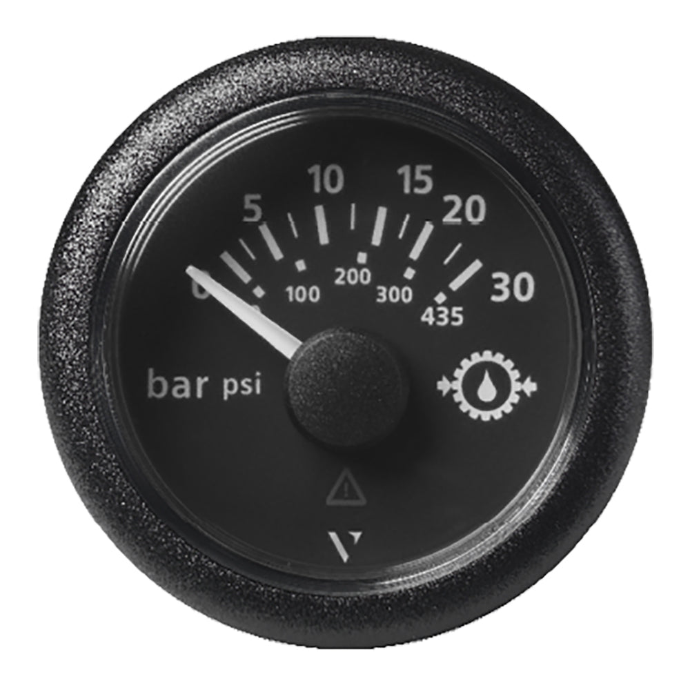 Veratron 52MM (2-1/16") ViewLine Transmission Oil Pressure 30 Bar/435 PSI - Black Dial  Round Bezel [A2C59514141] - BuoyMart.com  Gauges Veratron