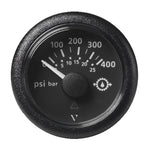 Veratron 2-1/16" (52mm) ViewLine Transmission Oil Pressure 400 PSI/25 Bar - Black Dial  Round Bezel [A2C59514145] - BuoyMart.com  Gauges Veratron