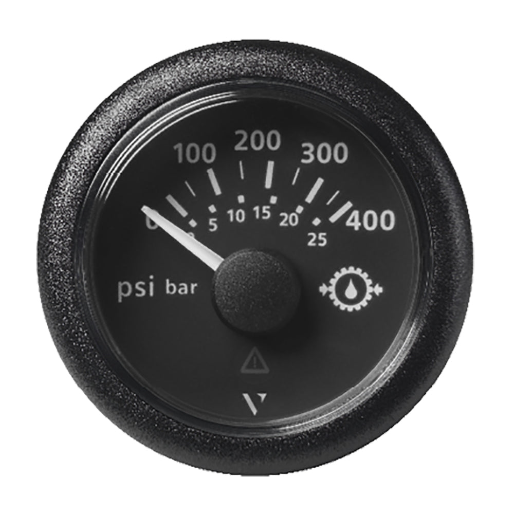 Veratron 2-1/16" (52mm) ViewLine Transmission Oil Pressure 400 PSI/25 Bar - Black Dial  Round Bezel [A2C59514145] - BuoyMart.com  Gauges Veratron