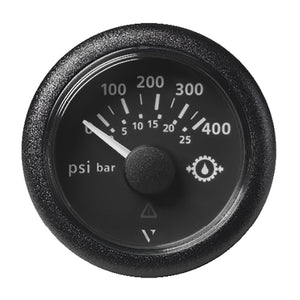 Veratron 2-1/16" (52mm) ViewLine Transmission Oil Pressure 400 PSI/25 Bar - Black Dial  Round Bezel [A2C59514145] - BuoyMart.com  Gauges Veratron