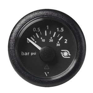 Veratron 52MM (2-1/16") ViewLine Boost Pressure Gauge 2 Bar/30 PSI - Black Dial  Round Bezel [A2C59514149] - BuoyMart.com  Gauges Veratron