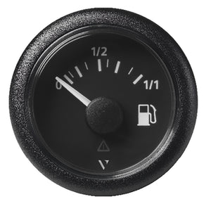 Veratron 52MM (2-1/16") ViewLine Fuel Level Gauge 0-1/1 - 3 to 180 OHM - Black Dial  Round Bezel [A2C59514082] - BuoyMart.com  Gauges Veratron