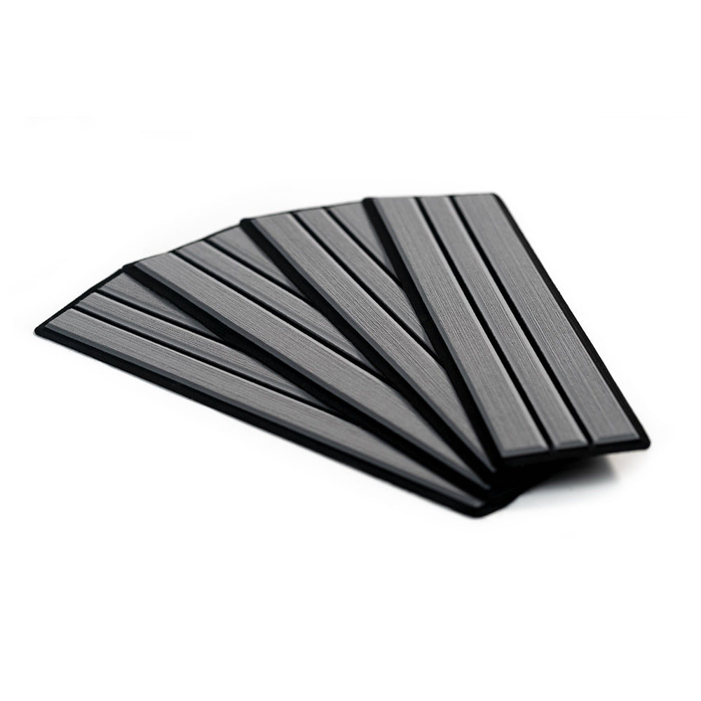 SeaDek Faux Teak 4-Piece Step Kit - Storm Grey/Black [23902-80066] - BuoyMart.com  Deck / Galley SeaDek