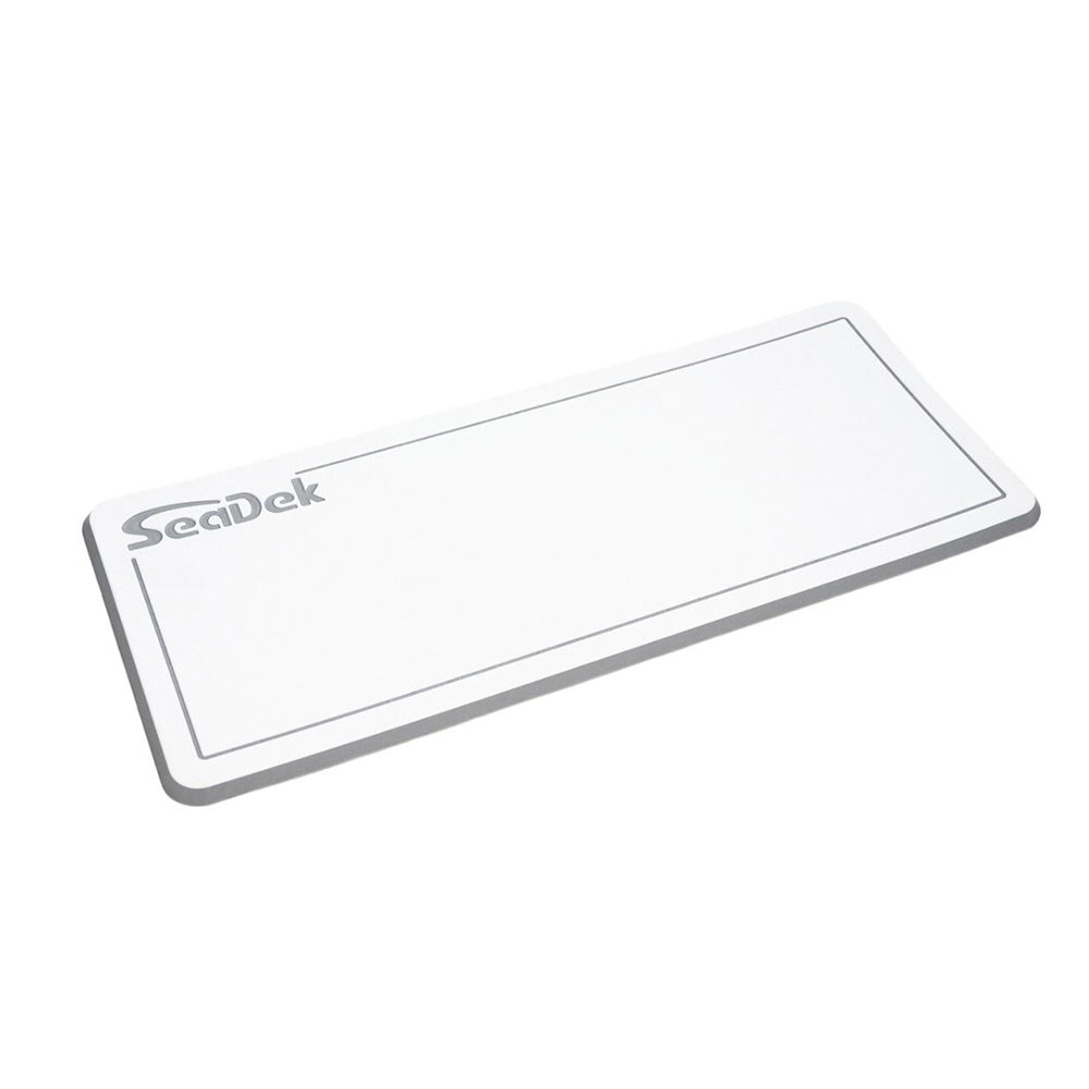 SeaDek Large Helm Pad - White/Storm Grey w/SeaDek Logo [37926-80375] - BuoyMart.com  Deck / Galley SeaDek