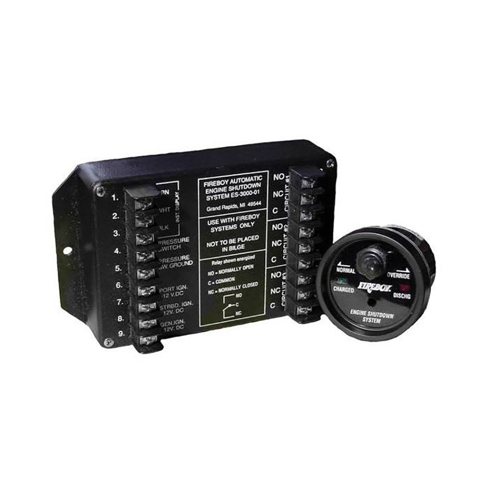 Fireboy-Xintex 8 Circuit Engine Shutdown w/Time Delay - Round Display [ES-8015-01] - BuoyMart.com  Fume Detectors Fireboy-Xintex