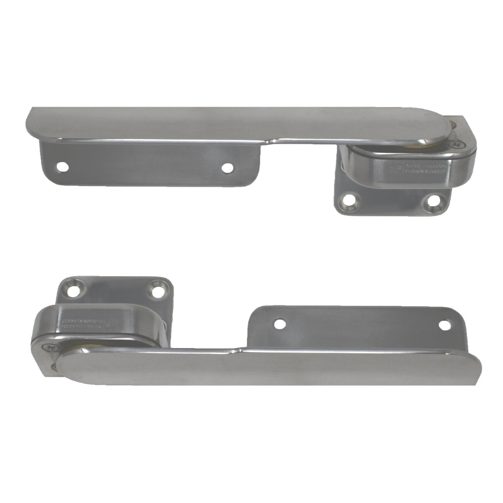 TACO Command Ratchet Hinges - 9-3/8" - Polished 316 Stainless Steel - Pair [H25-0016] - BuoyMart.com  Hinges TACO Marine