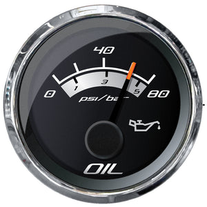 Faria Platinum 2" Oil Pressure Gauge - 80 PSI [22024] - BuoyMart.com  Gauges Faria Beede Instruments