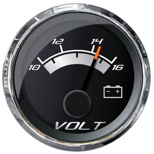 Faria Platinum 2" Voltmeter (10-16 VDC) [22022] - BuoyMart.com  Gauges Faria Beede Instruments